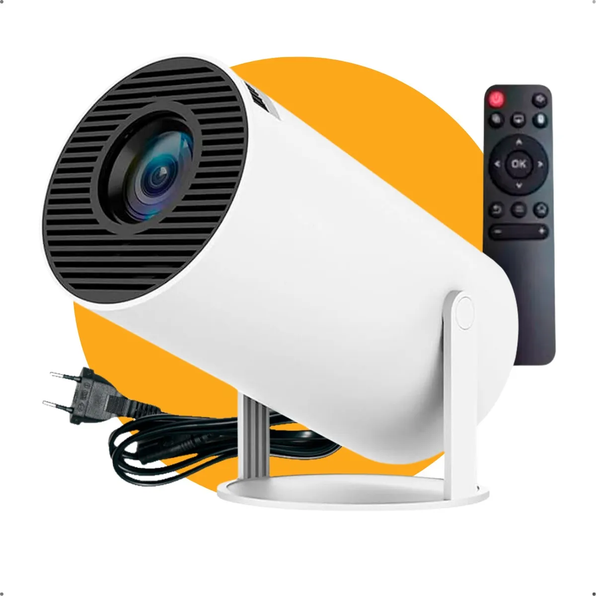 Mini Projetor Portátil Pholex 4k Android Full Hd Smart Wifi Cinema Home Hy300